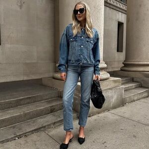 Mayson the Label Oversized Boxy Denim Jacket Size S